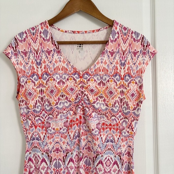 Title Nine Geometric Print Diamalete Dress Small - Picture 2 of 7